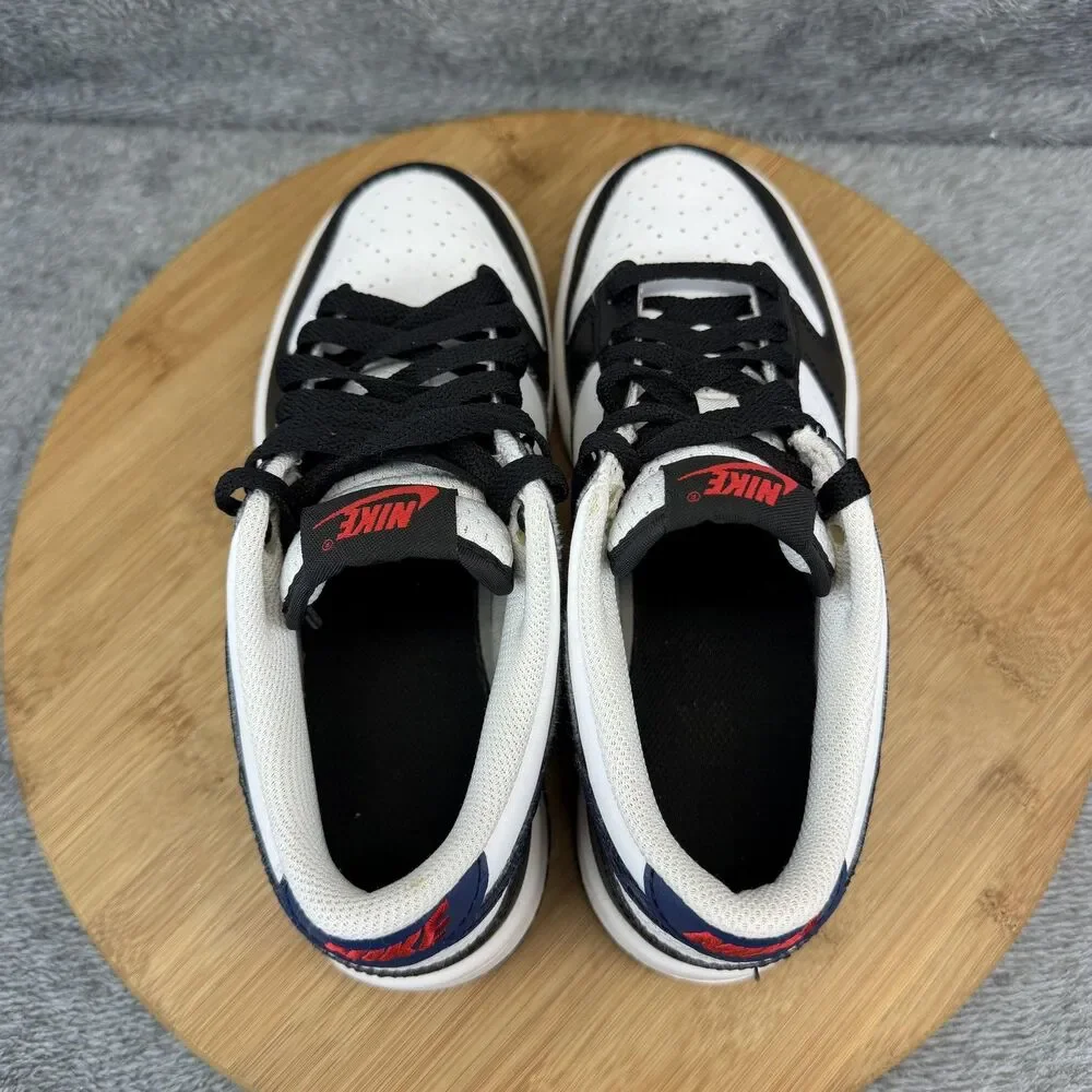 Nike Dunk Low Shoes Boys Size 4.5Y Black White Basketball Sneakers HJ9202-001